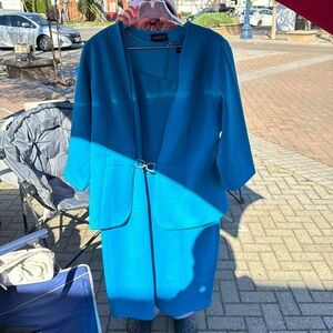Blue 2 piece dress and jacket